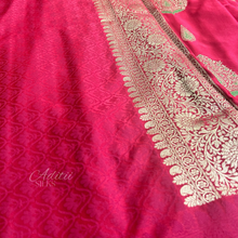 Load image into Gallery viewer, Pure Banarasi Satin Silk Saree
