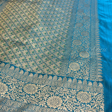 Load image into Gallery viewer, Pure Banarasi Satin Silk Saree