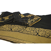 Load image into Gallery viewer, Fancy Art Silk Embroidered Saree with Ready Stitched Blouse