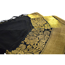 Load image into Gallery viewer, Fancy Art Silk Embroidered Saree with Ready Stitched Blouse