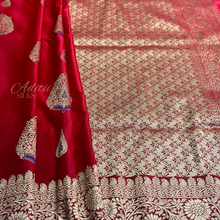 Load image into Gallery viewer, Pure Banarasi Satin Silk Saree
