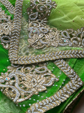 Load image into Gallery viewer, Green Diamantee Net Saree
