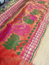 Load image into Gallery viewer, Gold &amp; Red Paithani Saree
