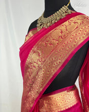 Load image into Gallery viewer, Banarasi Semi-Kora Organza Saree
